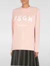 Msgm Woman T-shirt Pink Size L Cotton In Pink