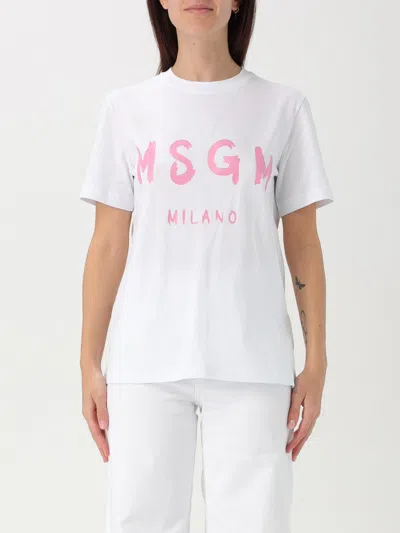 Msgm T-shirt  Woman Color White