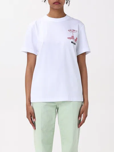 Msgm T-shirt  Woman Color White