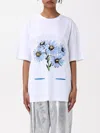 Msgm White Cotton T-shirt In White