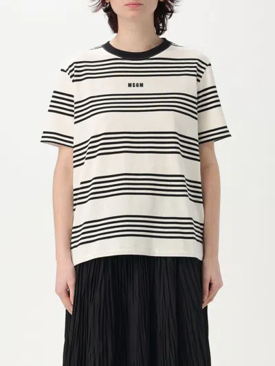 Msgm T-shirt  Woman Color White