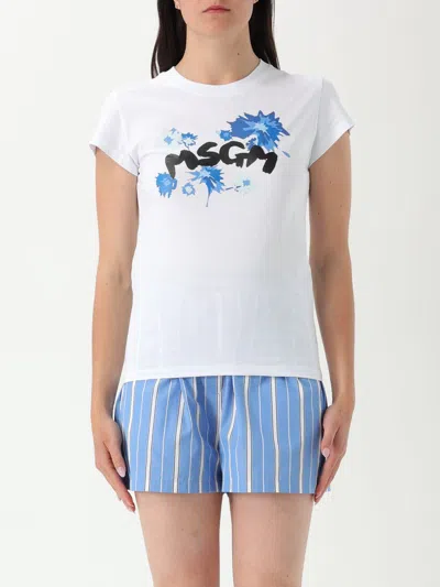 Msgm T-shirt  Woman Color White