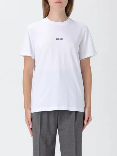 Msgm T-shirt  Woman Color White