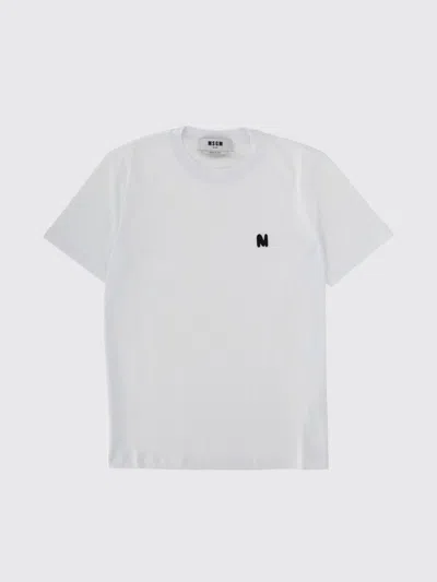 MSGM T-SHIRT MSGM WOMAN COLOR WHITE,H35031001