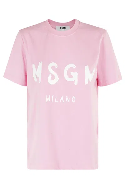 Msgm T-shirt T-shirt In Pink