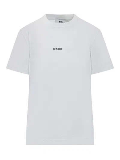 Msgm T-shirt In White