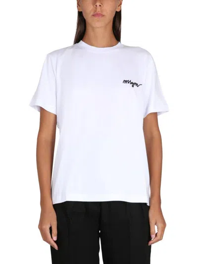 Msgm T-shirt Clothing In White