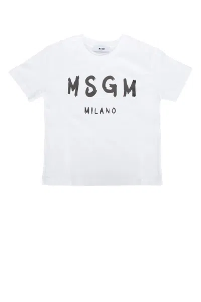 Msgm Kids' T-shirt In White