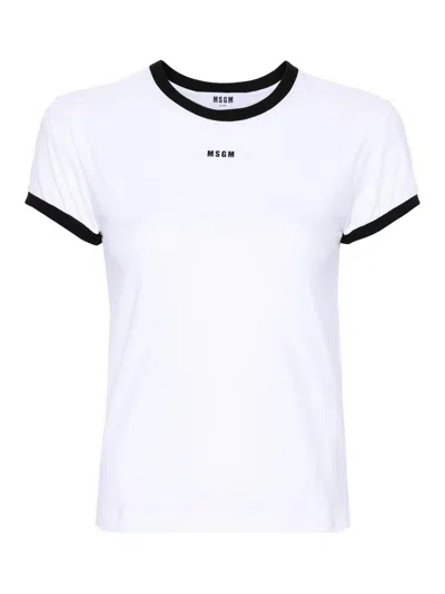 Msgm T-shirt In White