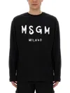Msgm Cotton T-shirt In Black