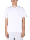 Msgm T-shirt Bianca Logo Minimal