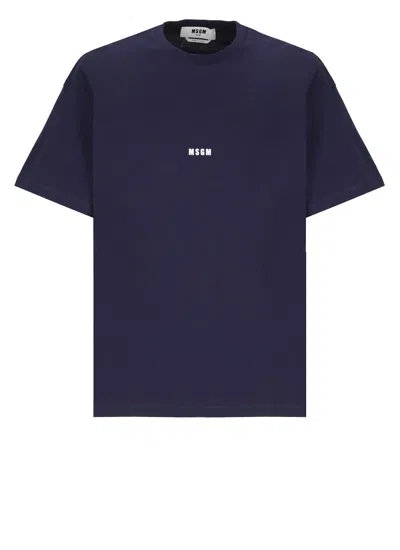 Msgm T-shirt With Logo In Black