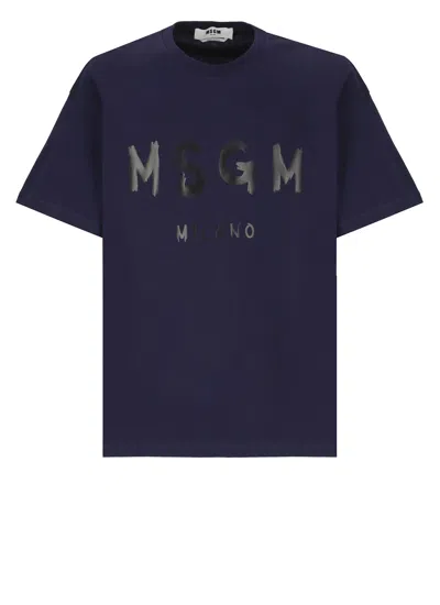 MSGM T-SHIRT WITH LOGO