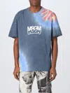 Msgm Bold Logo Tie-dye T-shirt In Multicolor