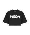 Msgm T-shirt With Logo In Black