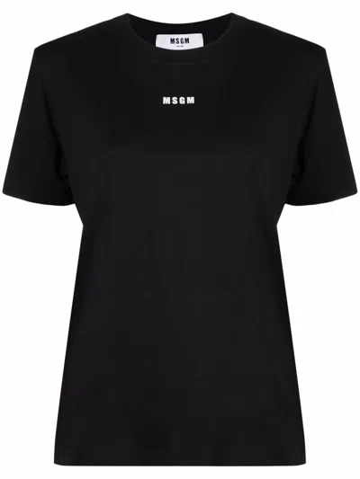 MSGM T-SHIRT WITH LOGO