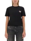 Msgm T-shirt With Logo In Black