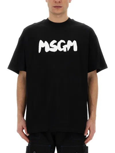 MSGM T-SHIRT WITH LOGO