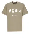 Msgm Short-sleeved T-shirt In Green