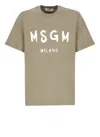 Msgm Short-sleeved T-shirt In Green