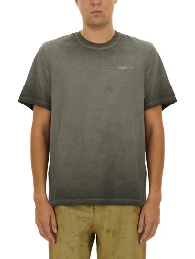 Msgm T-shirt With Logo In Grey