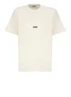 Msgm Logo-print T-shirt In Ivory