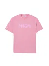 Msgm T-shirt With Logo In Pink