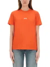 Msgm T-shirt With Logo In Red