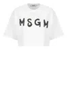 Msgm T-shirt With Logo In White