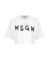 Msgm T-shirt With Logo In White