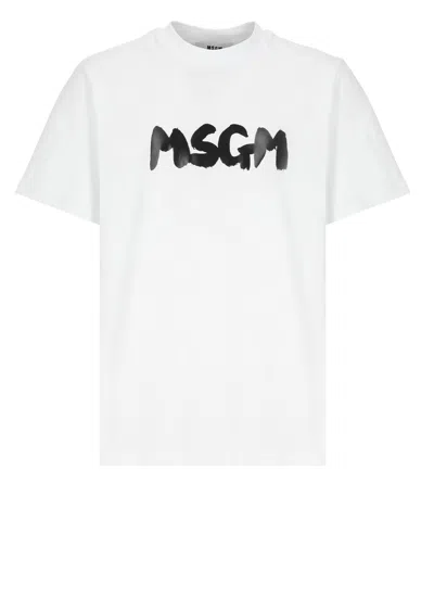 MSGM T-SHIRT WITH LOGO