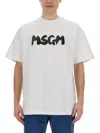 MSGM T-SHIRT WITH LOGO