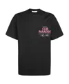 Msgm T-shirt With Round Neck And Short Sleeves In Black