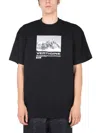 Msgm Vertigine Graphic-print T-shirt In Black