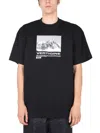 MSGM T-SHIRT WITH VERTIGO PRINT