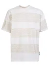 Msgm Panelled Crewneck T-shirt In White