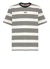 Msgm Rear Contrast Stripes Crew Neck T-shirt