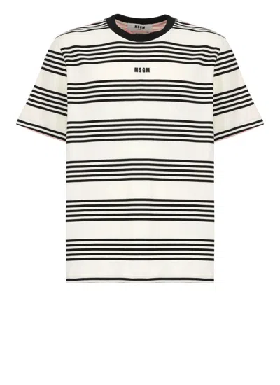 Msgm T-shirts And Polos In Black