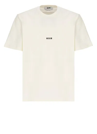 Msgm T-shirts And Polos In Neutral