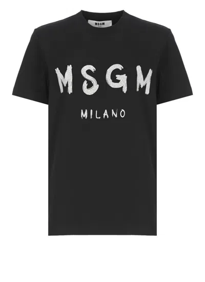 Msgm T-shirts And Polos In Black