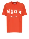 Msgm T-shirts And Polos In Red