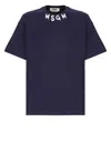 Msgm T-shirts And Polos In Blue
