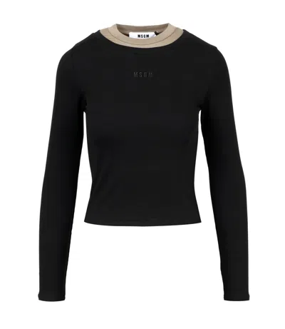 Msgm T Shirts And Polos In Black