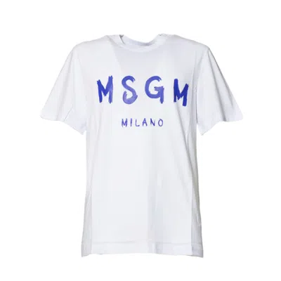 Msgm T Shirts And Polos In White