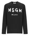 Msgm Cotton T-shirt In Black