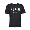 Msgm Cotton Logo T-shirt In Black
