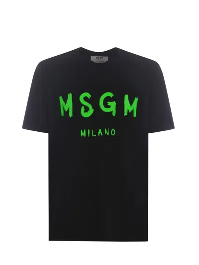 MSGM MSGM  T-SHIRTS AND POLOS BLACK