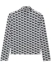 Msgm Logo-print High-neck T-shirt In Black