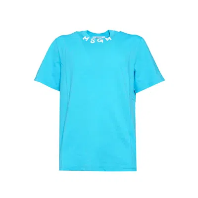 Msgm T Shirts And Polos In Blue