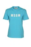 MSGM MSGM T-SHIRTS AND POLOS BLUE